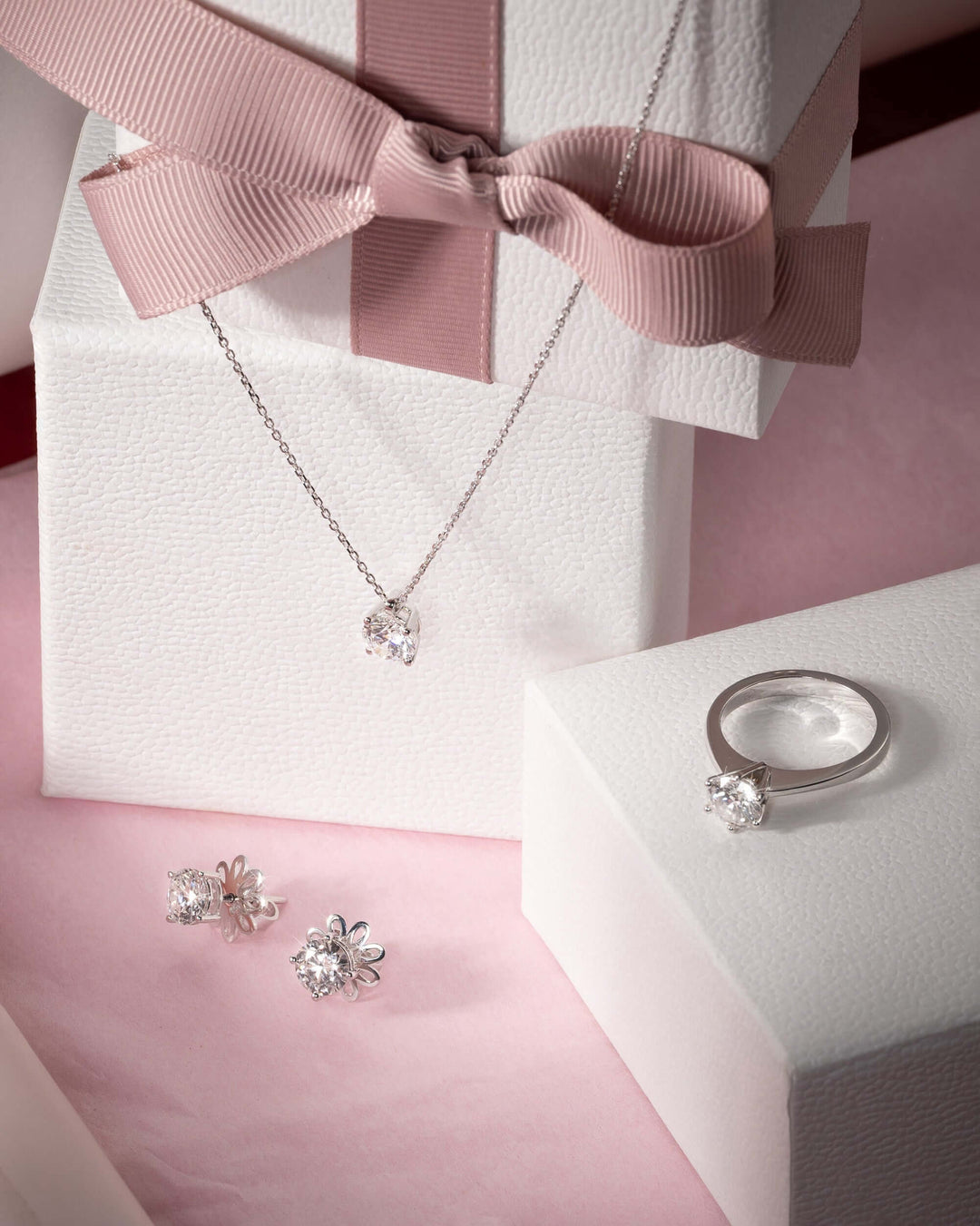 Ring with 1 carat laboratory diamond white gold 18K | Classic solitaire | Senso Diamond Lab