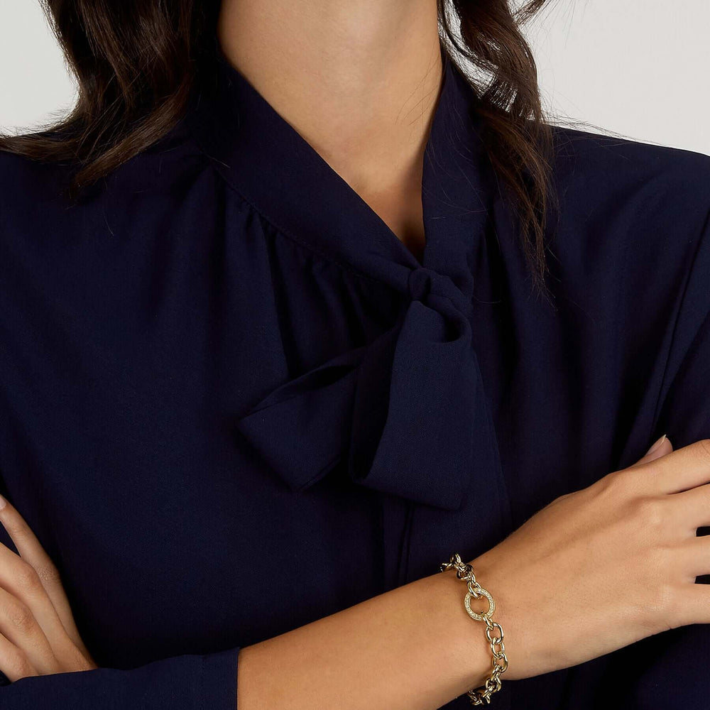 Дамска масивна гривна от стомана Morellato Intrecci SAZC03