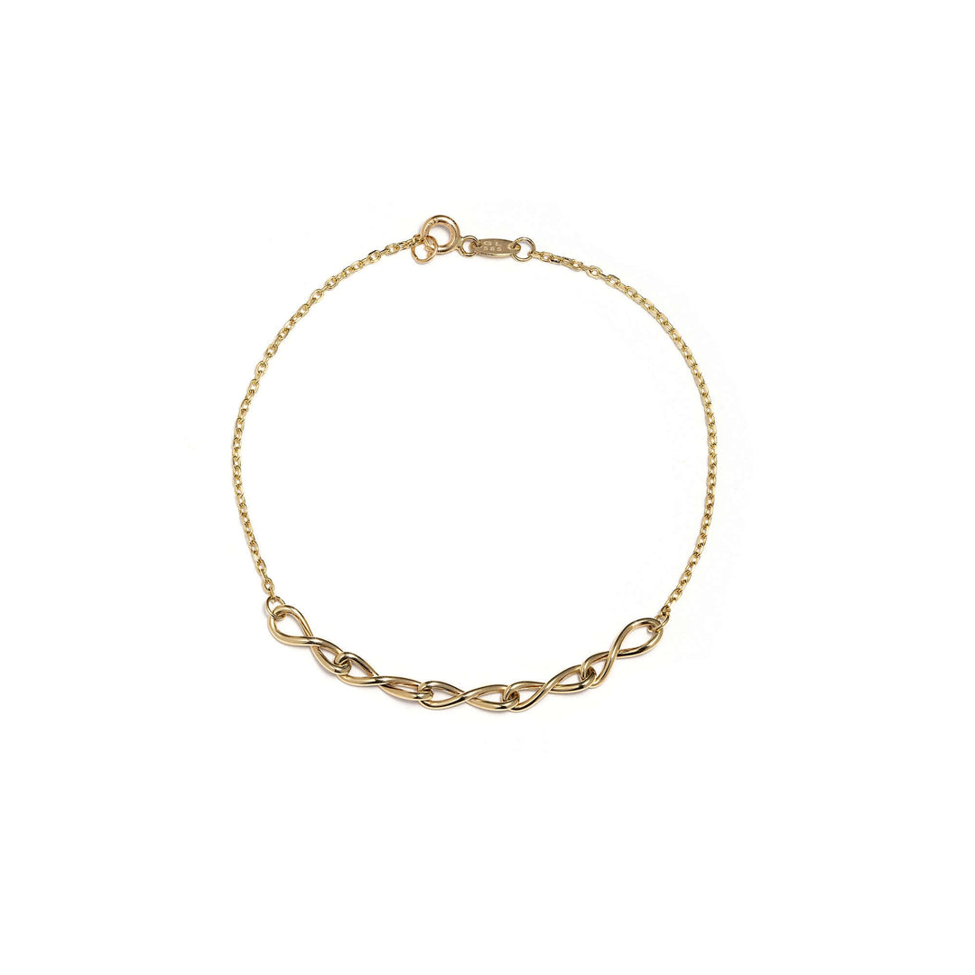 Златна дамска гривна от злато 14K.