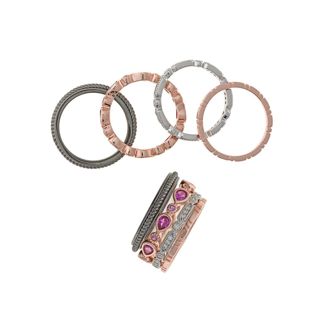 damski-chetvoren-prasten-srebro-rozovo-zlatno-pokritie-tsirkoni-beli-i-rozovi--salvatore-plata-boho-211S0112-1