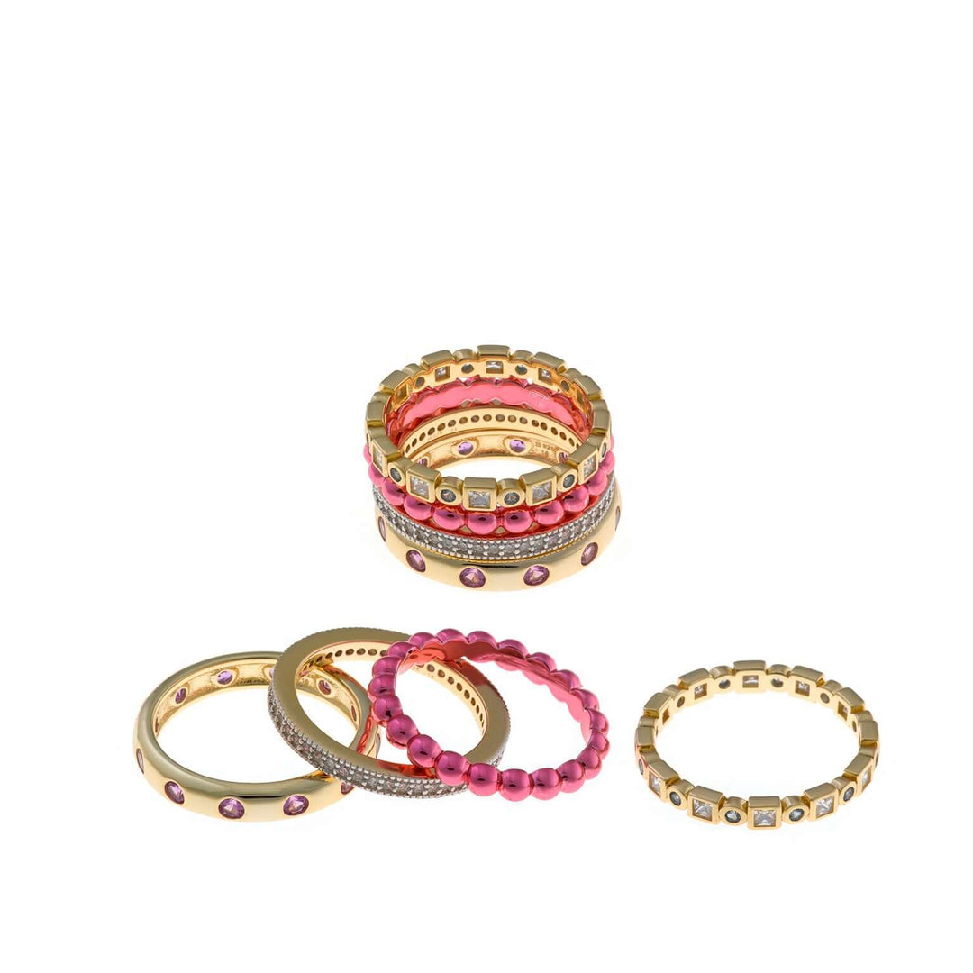 damski-chetvoren-prasten-srebro-zlatno-rodievo-pokritie-tsvetni-tsirkoni-salvatore-plata-boho-211S0235-2