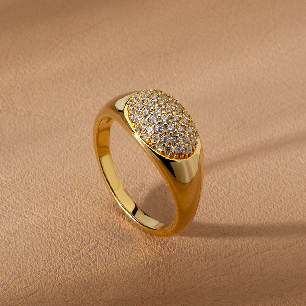 Дамски сребърен пръстен със златно покритие. Morellato SAZB14