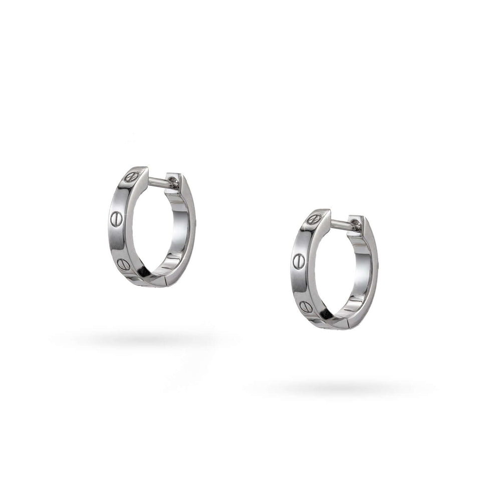 Дамски сребърни обеци халки. 10мм. Senso Silver