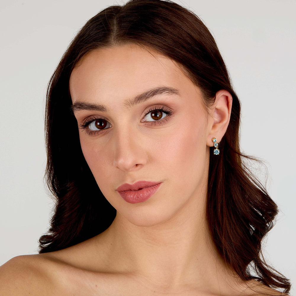 Дамски сребърни обеци изработени от сребро 925 със златно покритие