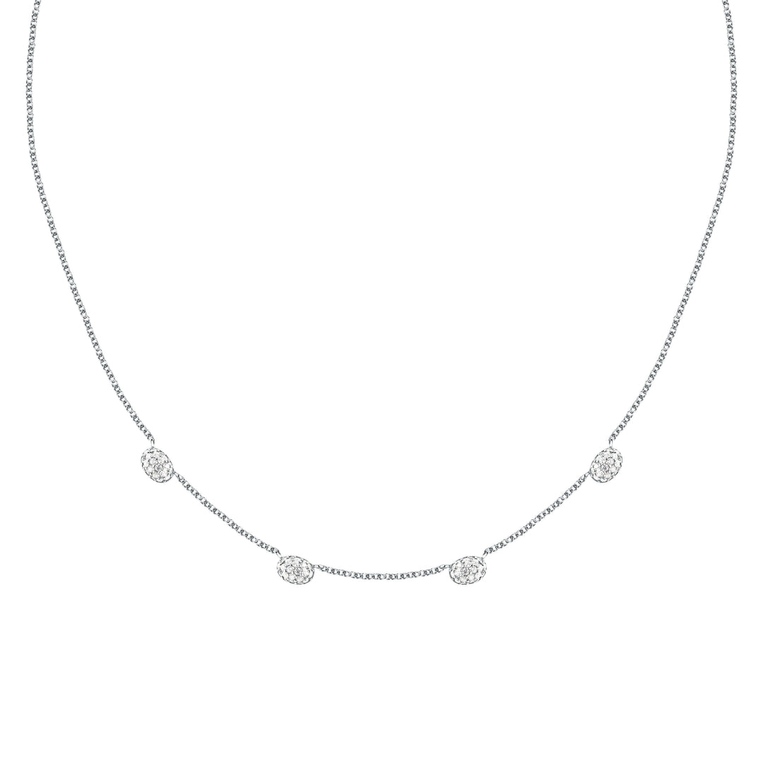 Дамско сребърно колие Morellato Pave - SAZB01 с инкрустирани циркони