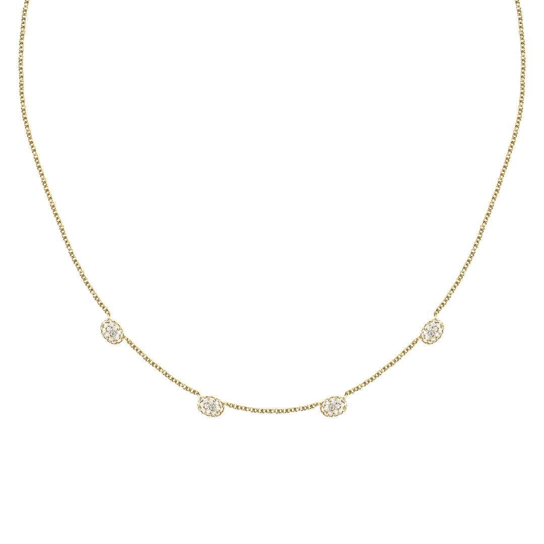 Дамско сребърно колие Morellato Pave SAZB02