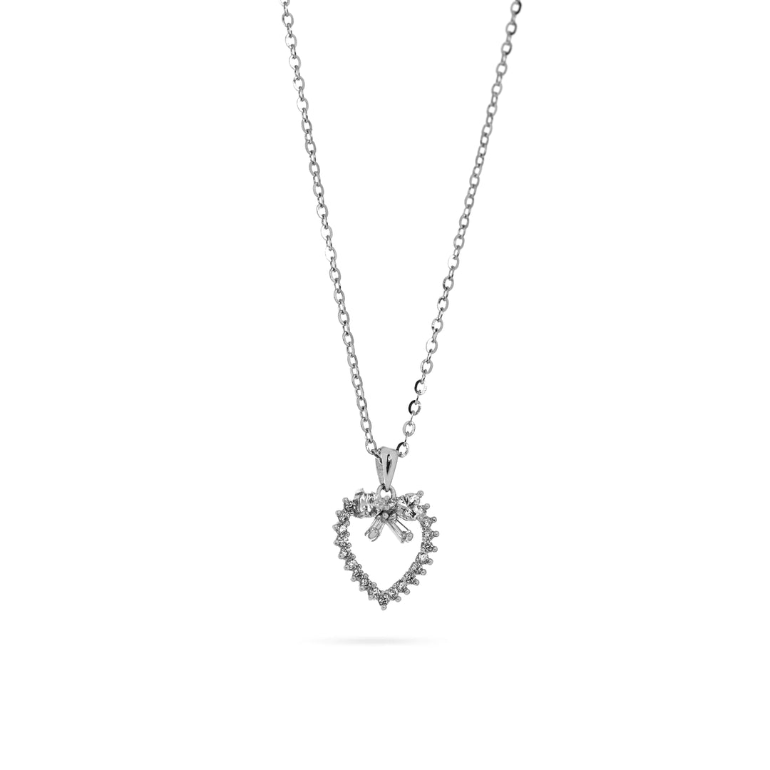 Дамско сребърно колие от Senso Silver с нежно инкрустирани циркони.
