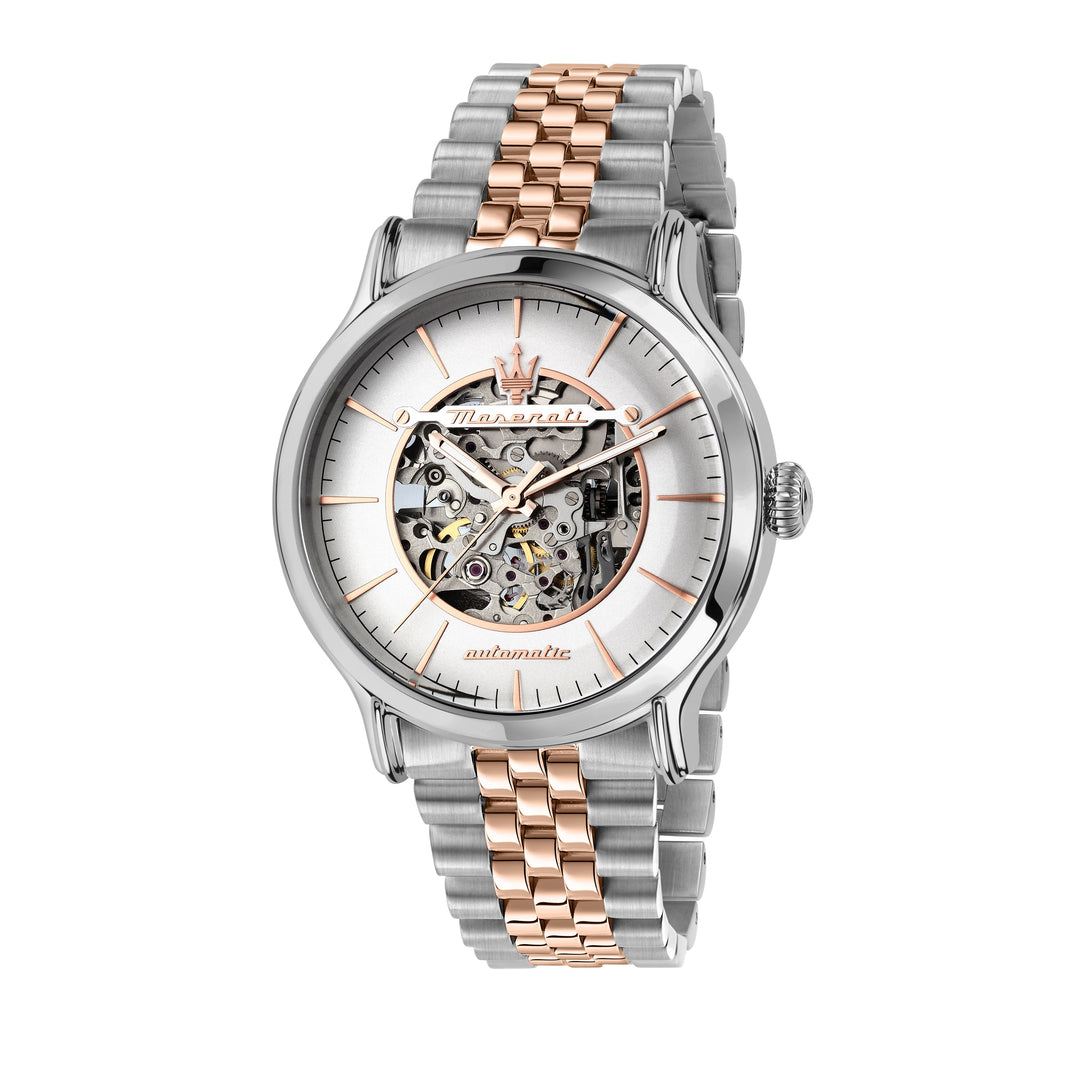 Мъжки часовник с автоматичен видим механизъм. Maserati