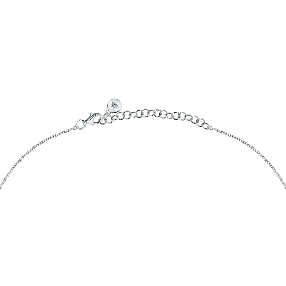 Стилно мъжко колие с кръст, изработено от сребро 925 с родиево покритие. Идеален подарък за него. Morellato SATT21