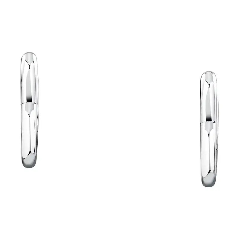 Таблица със спецификации за обеци „сърце“ SAIW254 – сребро 925, родиево покритие, размер 1.4 см, тегло 1.55 г.