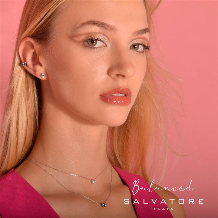 Earrings Salvatore plata Balanced