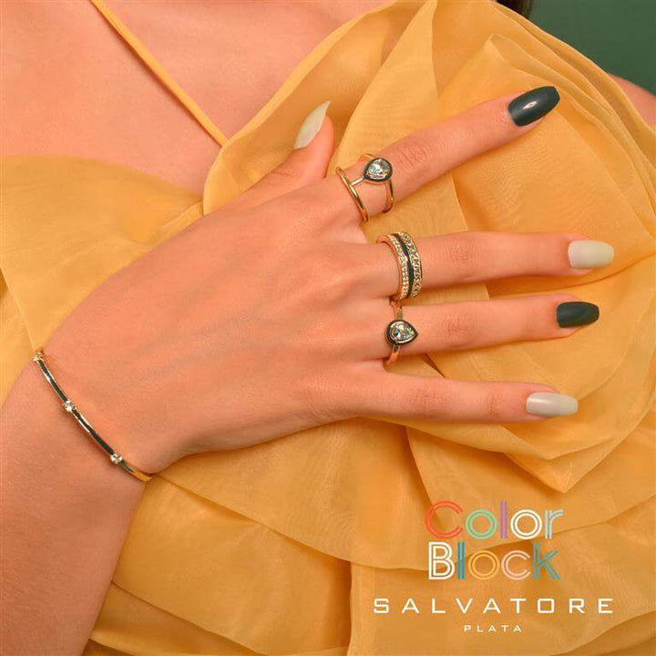 Salvatore Plata Color Block Ring