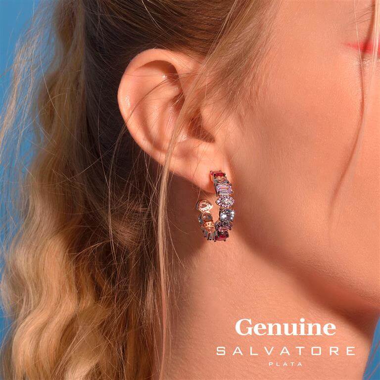 Earrings Salvatore plata Genuine