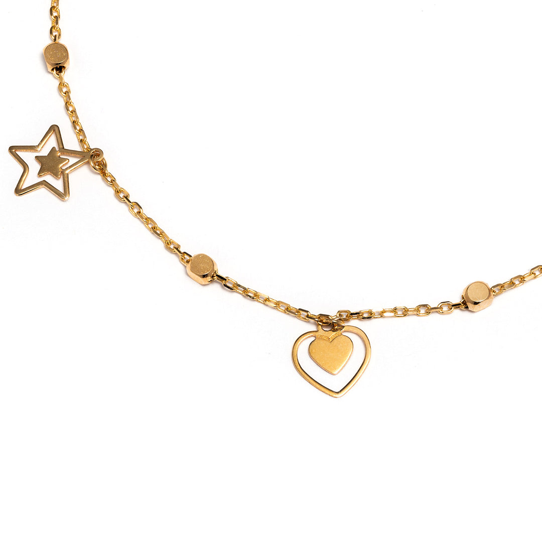 Гривна Senso Gold Hearts and Stars