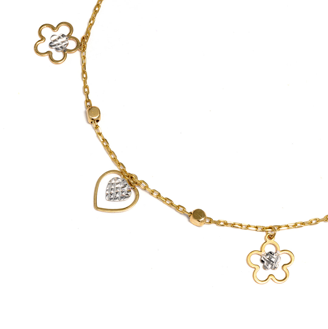 Гривна Senso Gold Hearts and Flowers