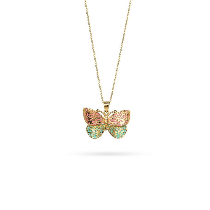 Colier pentru femei Senso Gold Butterfly