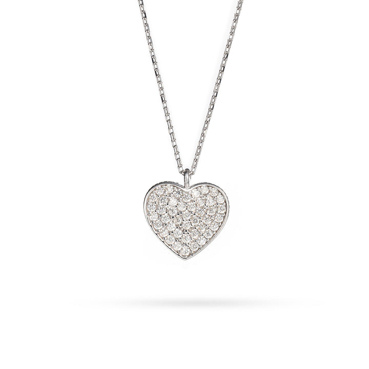 Necklace Senso Gold White Gold with Heart