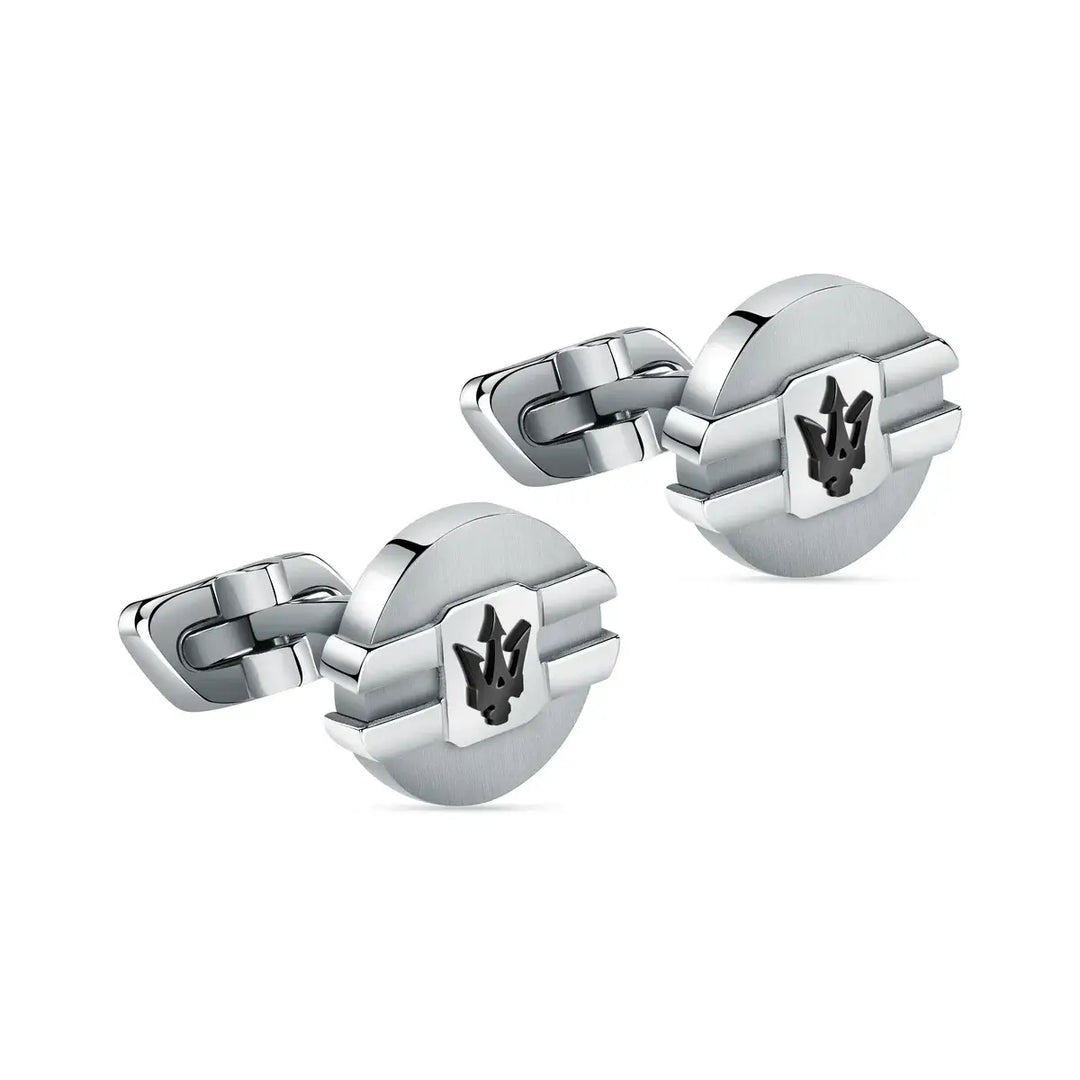 Maserati Iconic Men's Cufflinks – Stainless Steel with IP Coating