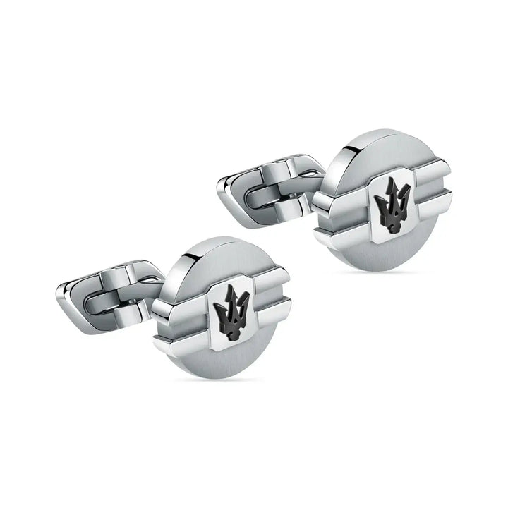 Maserati Iconic Men's Cufflinks – Stainless Steel with IP Coating