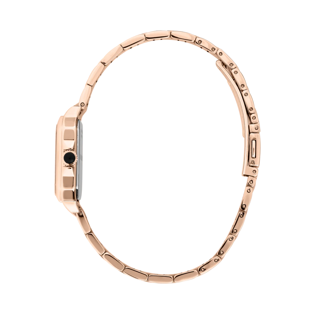 Дамски часовник Karl Lagerfeld Square Classics, страничен профил на квадратния корпус и тънката гривна – модел R0553102509