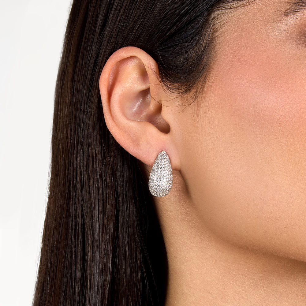 Дамски сребърни обеци J19AXD37