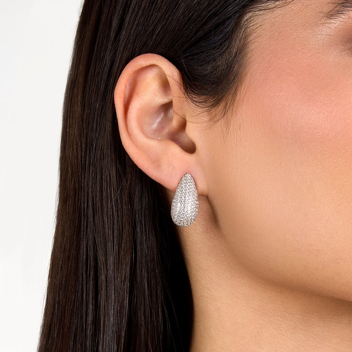 Дамски сребърни обеци J19AXD37