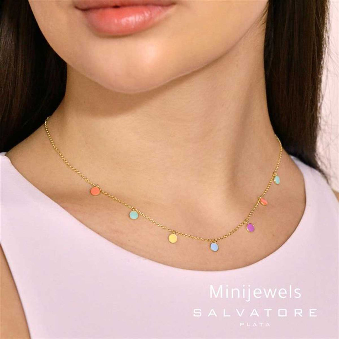  Колие Salvatore Plata Minijewels, носено на модел