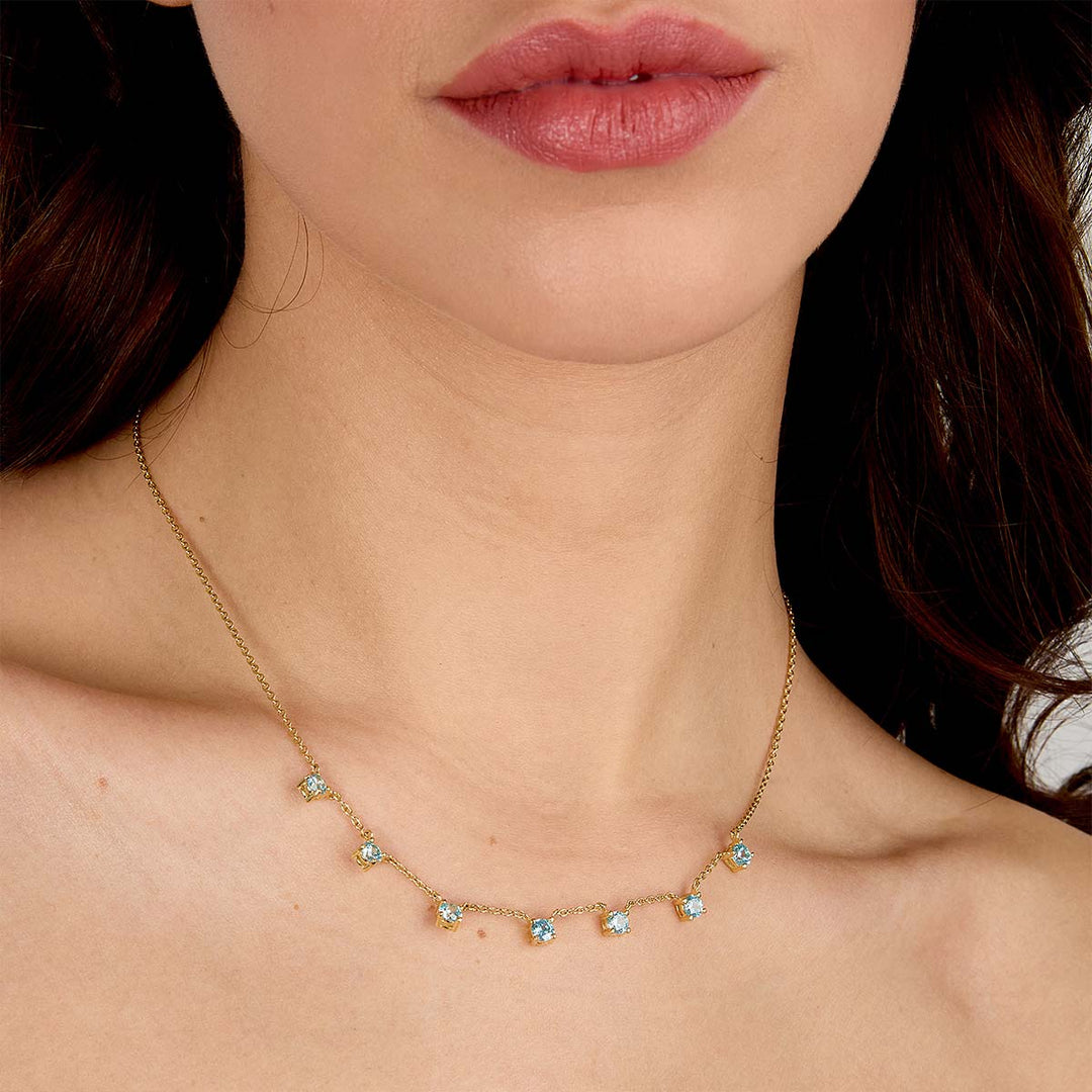 Women's necklace with hearts and green agates | Morellato Talismans