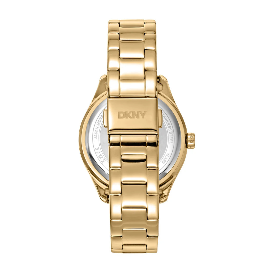 Заден капак и златиста стоманена верижка (18–16 мм) на DKNY Evening – модел DK1L129M0055