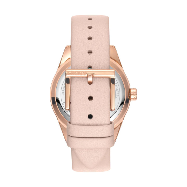 Заден капак и розова кожена каишка с катарама на DKNY Nolita Sport – модел DK1L028L0035