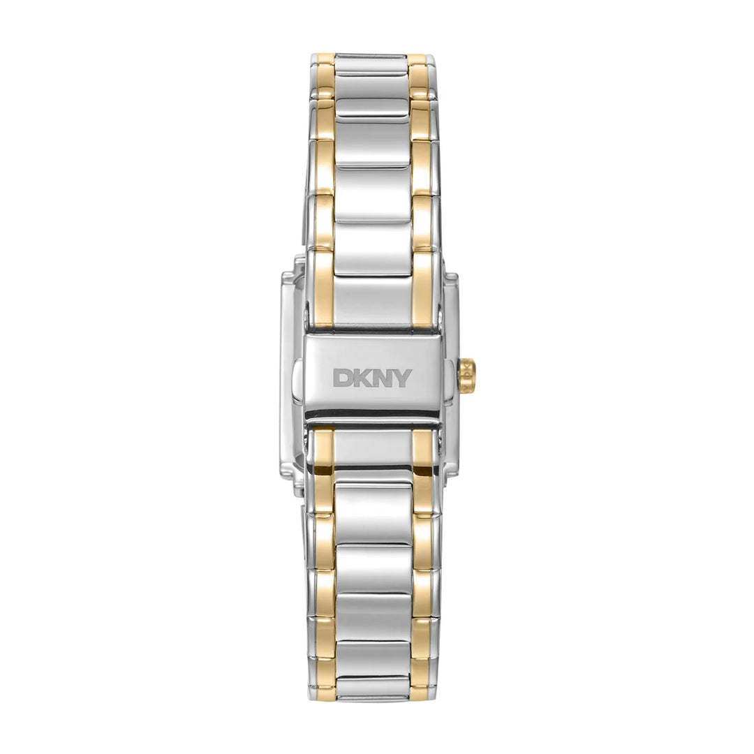 Гръб на дамски часовник DKNY Everyday – двуцветна стоманена верижка 18×16 мм, модел DK1L121M0085