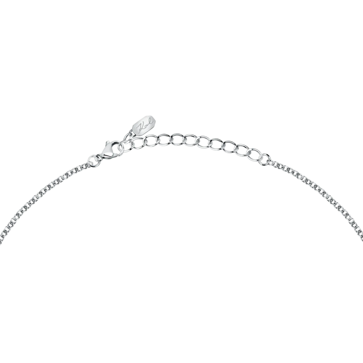 Закопчаване с карабинка и удължител на дамско колие Karl Lagerfeld Crystals от неръждаема стомана – модел KLAYC11