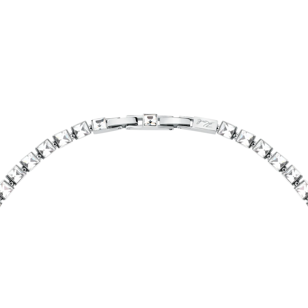 Закопчаване и горна част на дамско колие Karl Lagerfeld Crystals от неръждаема стомана с кристали – модел KLAYC02