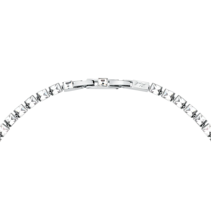 Закопчаване и горна част на дамско колие Karl Lagerfeld Crystals от неръждаема стомана с кристали – модел KLAYC02