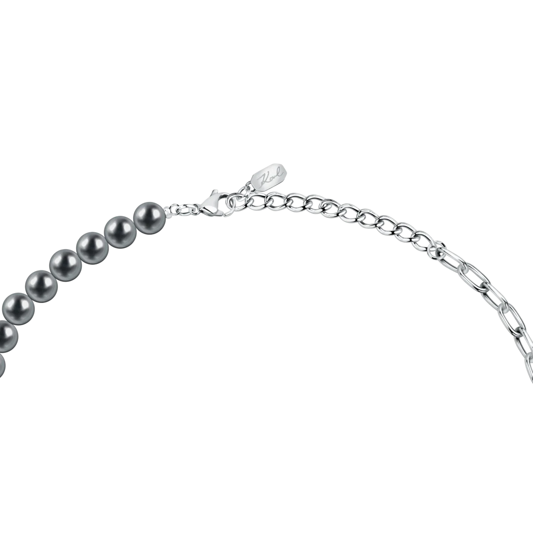 Закопчаване и удължител на дамско колие Karl Lagerfeld Pearl от неръждаема стомана с перли – модел KLAYR02