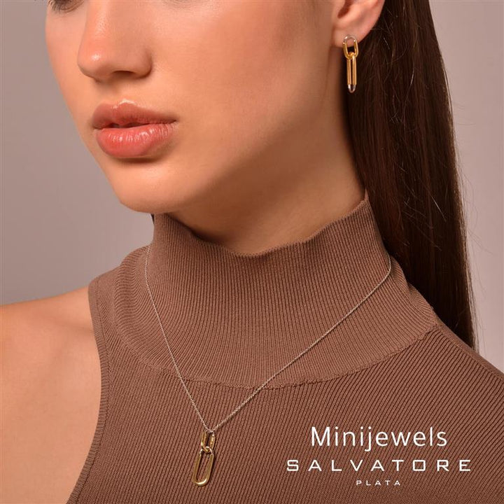 Обеци Salvatore Plata Minijewels