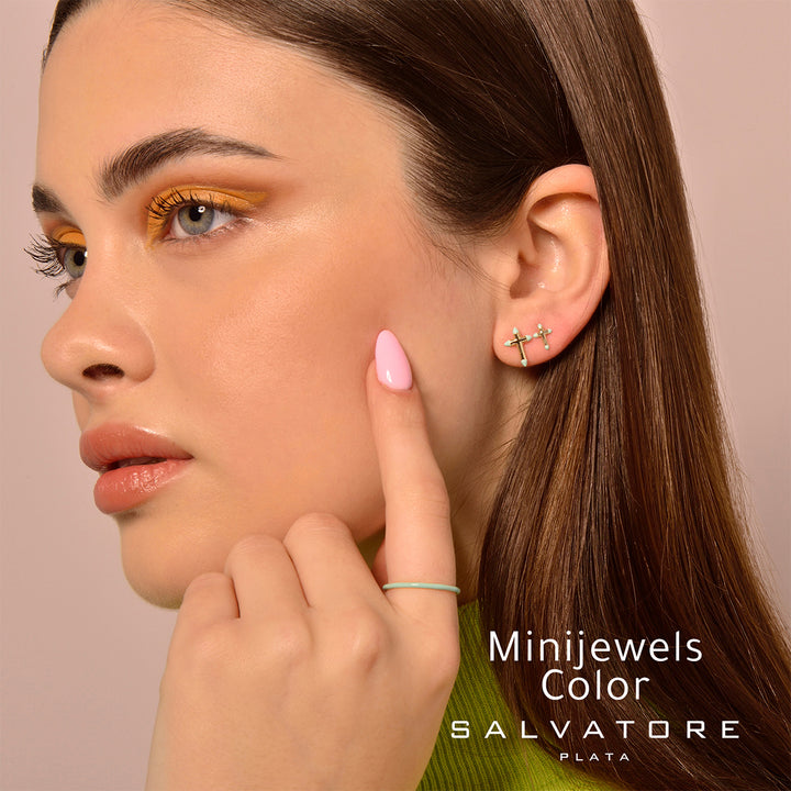 Earrings Salvatore Plata Minijewels Color