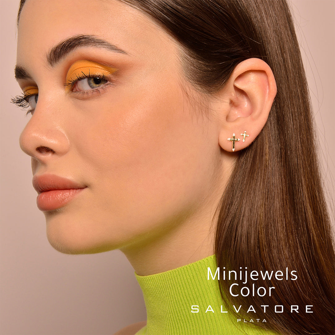 Earrings Salvatore Plata Minijewels Color