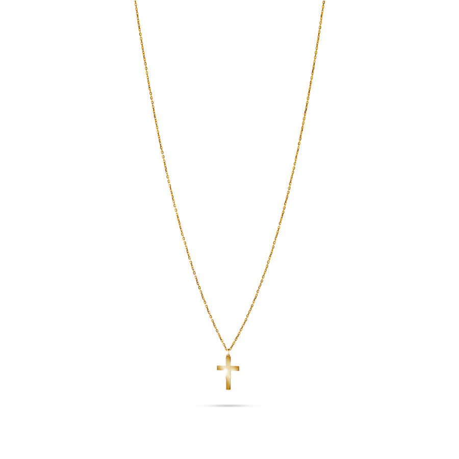 Дамско златно колие Senso Gold Symbols с кръст (14k, 42 см)